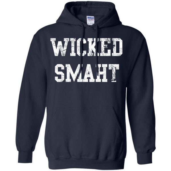 wicked smaht hoodie - navy blue