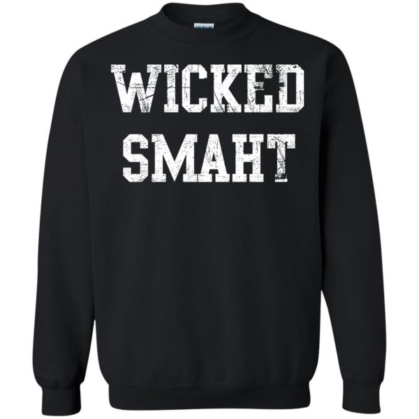 wicked smaht sweatshirt - black
