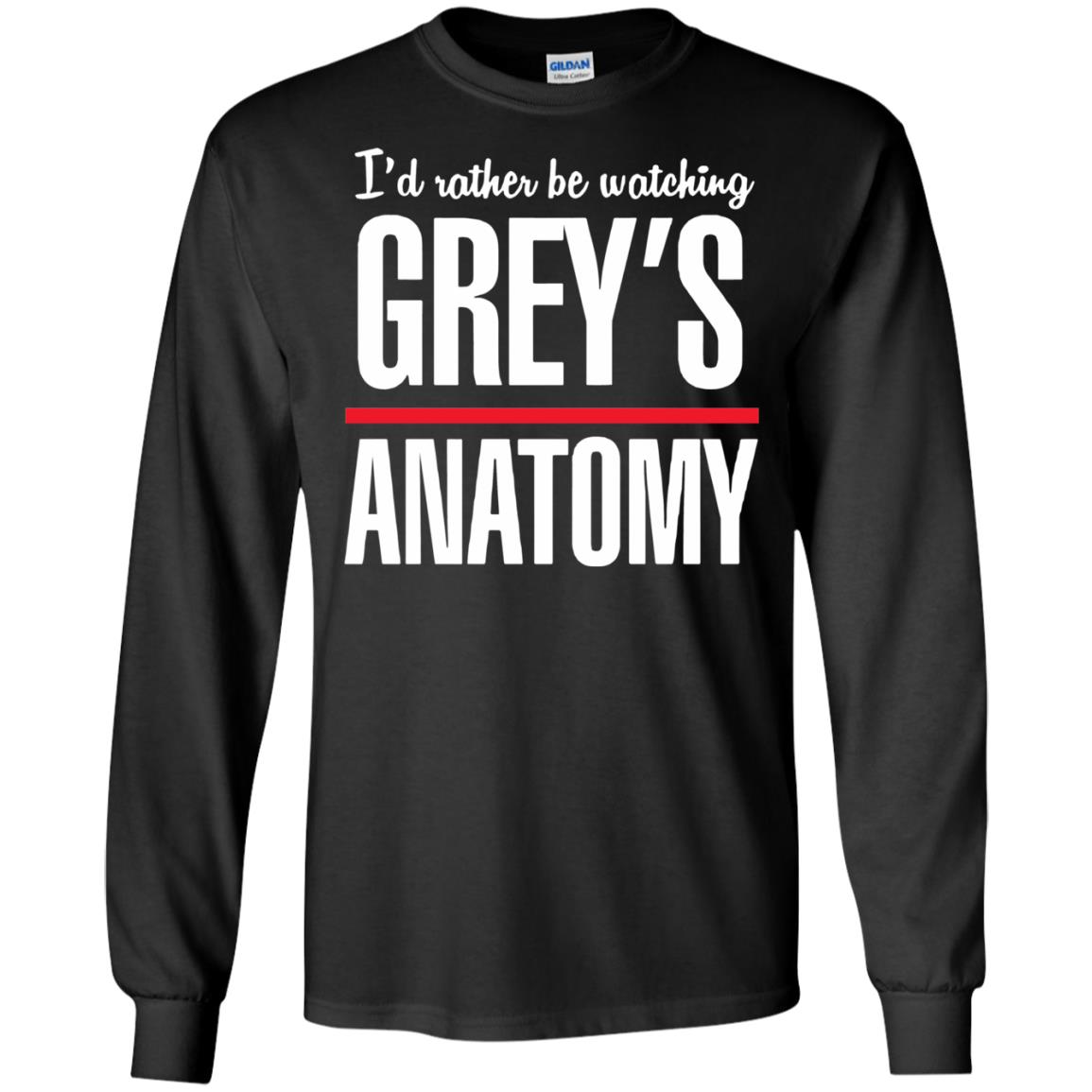greys anatomy long sleeve - black