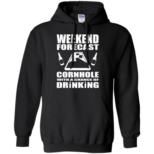 cornhole hoodie - black