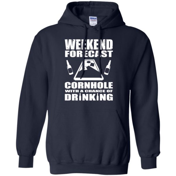 cornhole hoodie - navy blue