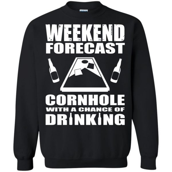 cornhole sweatshirt - black