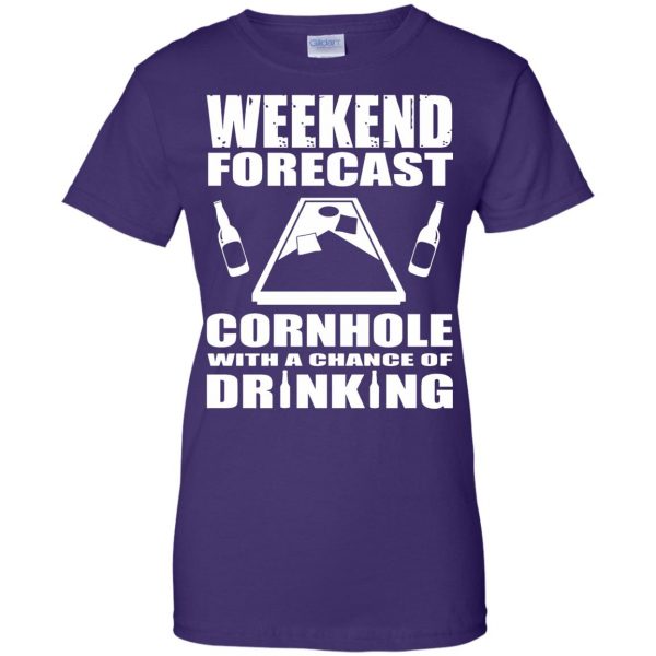cornhole womens t shirt - lady t shirt - purple