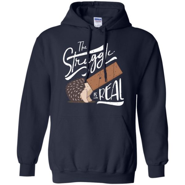 the struggle is real hoodie - navy blue