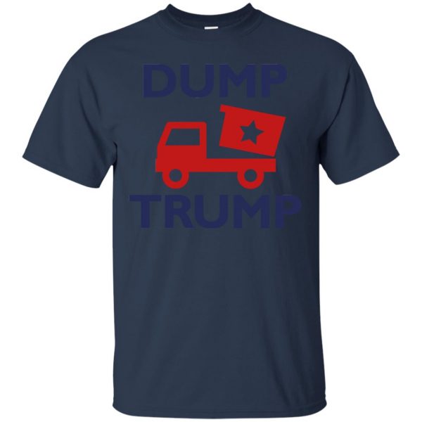 dump trump t shirt - navy blue