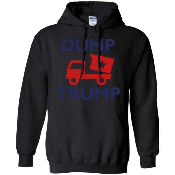 dump trump hoodie - black