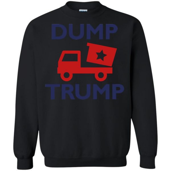 dump trump sweatshirt - black