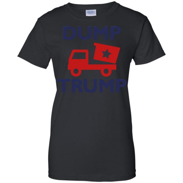 dump trump womens t shirt - lady t shirt - black