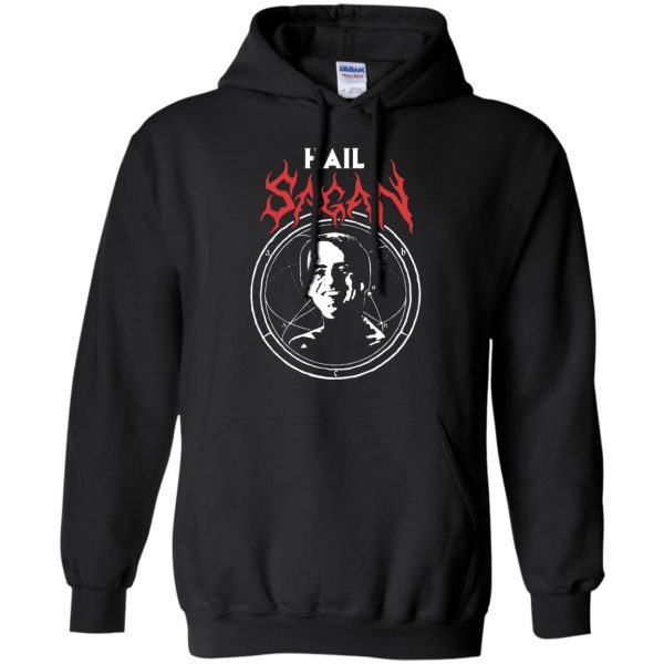 carl sagan hoodie - black