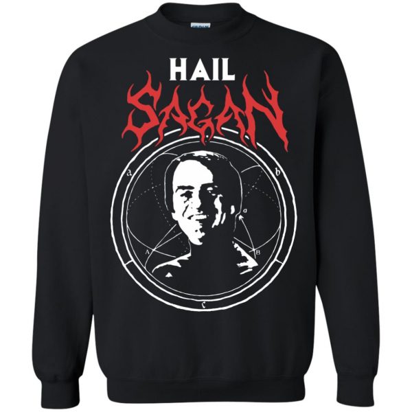 carl sagan sweatshirt - black