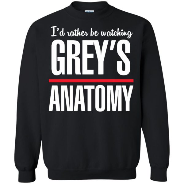 greys anatomy sweatshirt - black