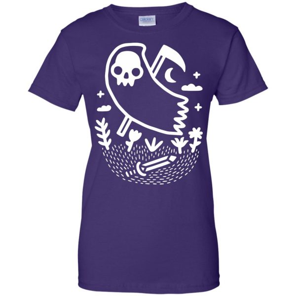 grim reaper womens t shirt - lady t shirt - purple