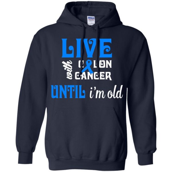 colon cancer hoodie - navy blue