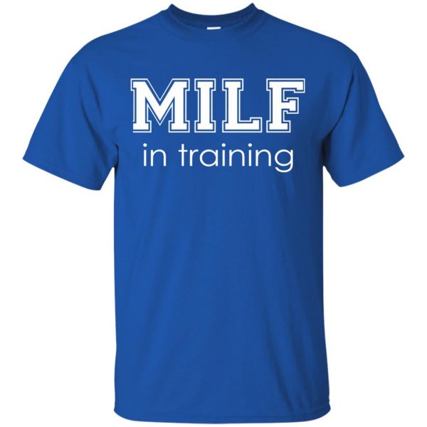 milf t shirt - royal blue