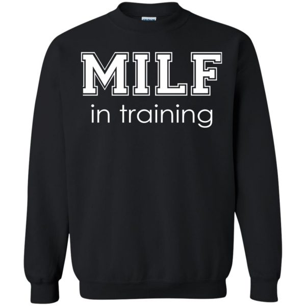 milf sweatshirt - black