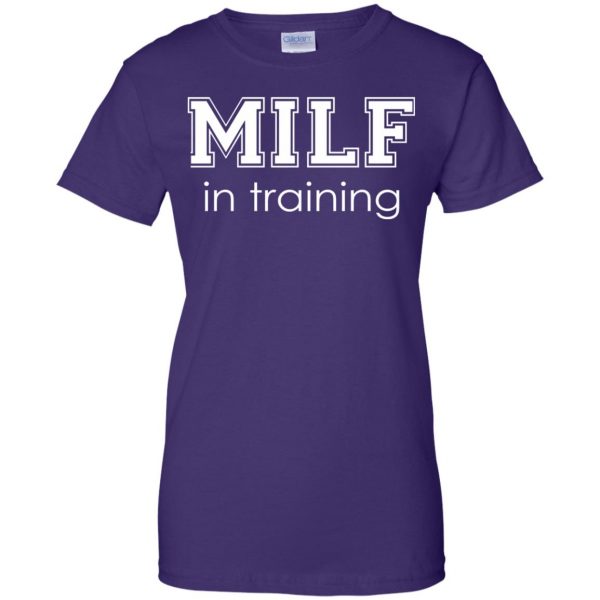 milf womens t shirt - lady t shirt - purple