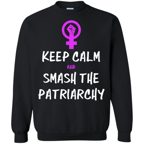 smash the patriarchy sweatshirt - black