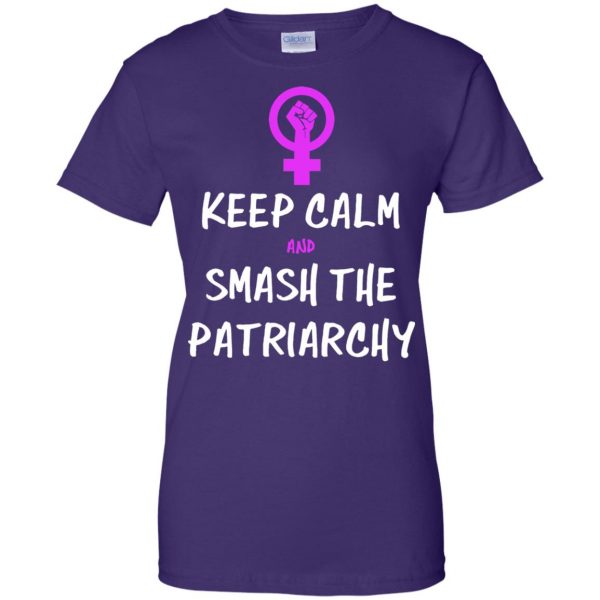 smash the patriarchy womens t shirt - lady t shirt - purple