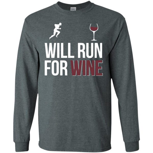 will run for wines long sleeve - dark heather