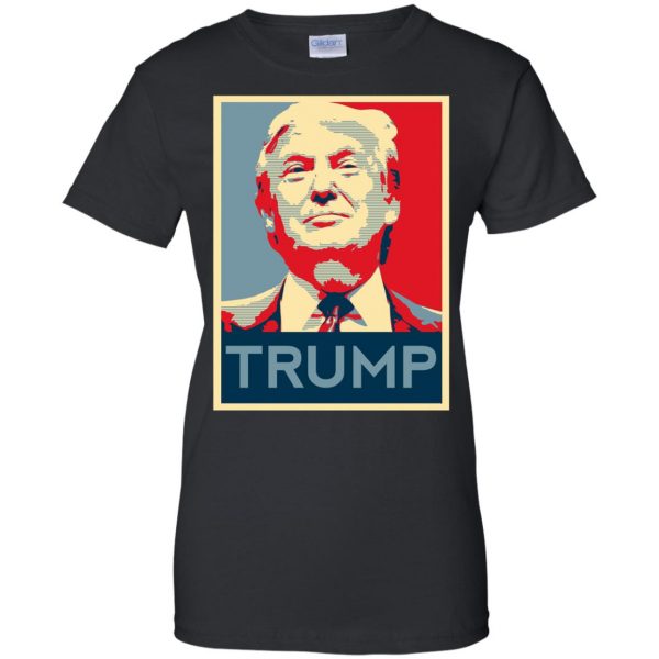 i love trump womens t shirt - lady t shirt - black