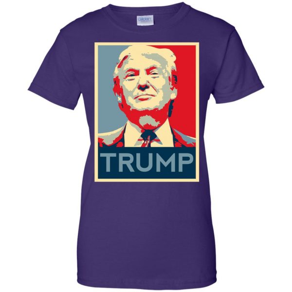 i love trump womens t shirt - lady t shirt - purple