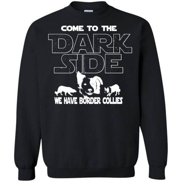 border collie sweatshirt - black