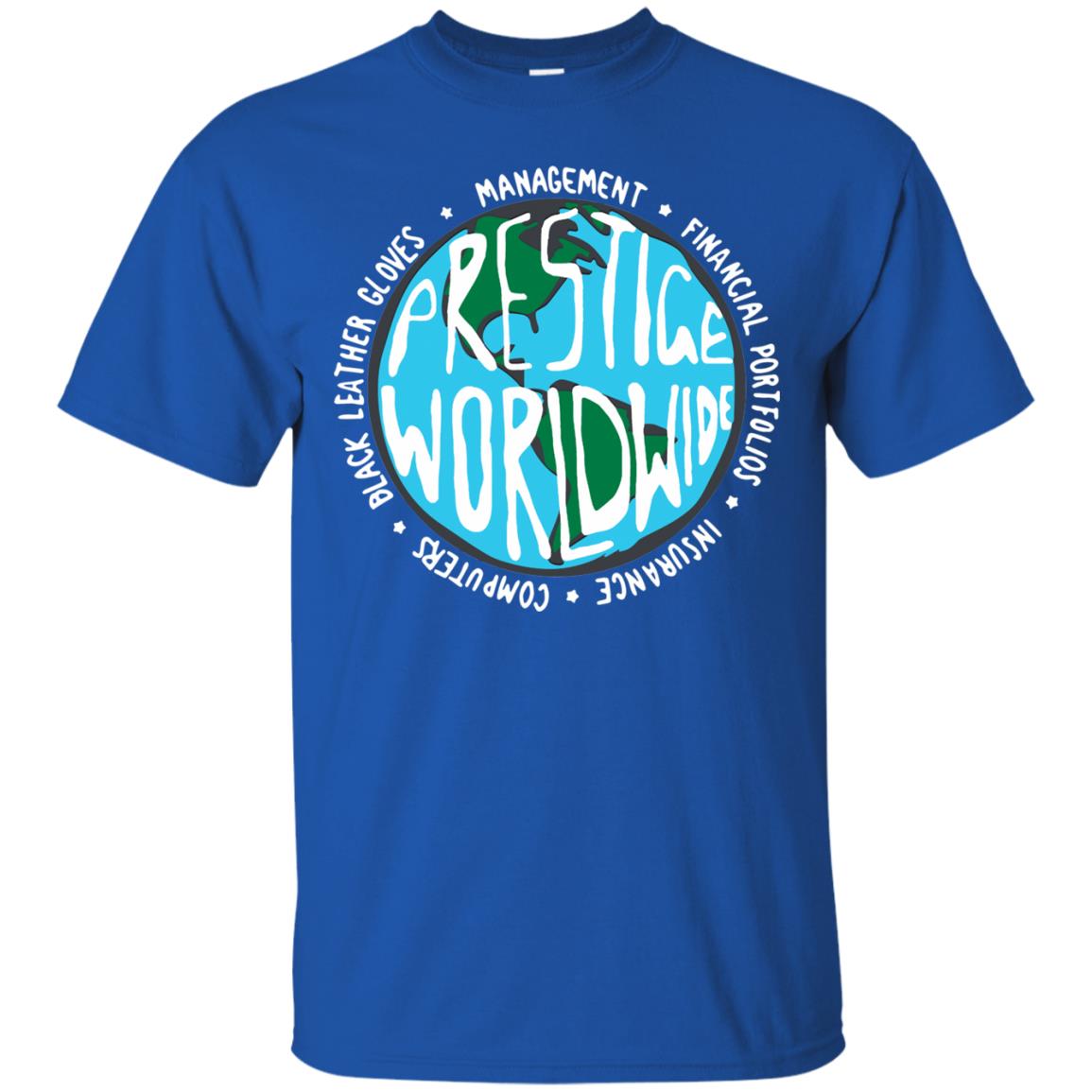 prestige worldwide t shirt - royal blue