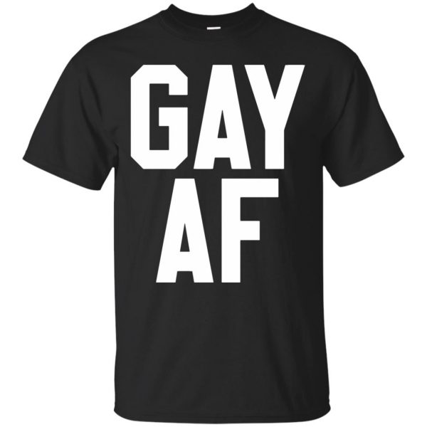 gay af shirt - black