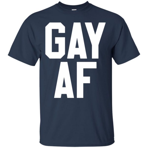gay af t shirt - navy blue