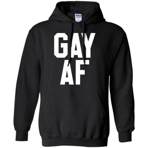 gay af hoodie - black