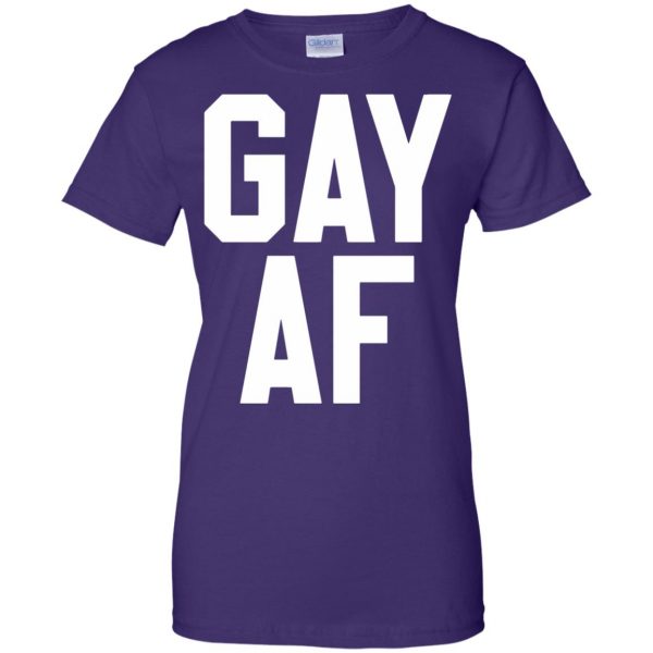 gay af womens t shirt - lady t shirt - purple