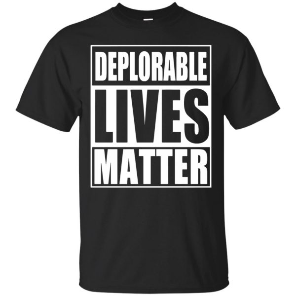 deplorable lives matter t shirt - black