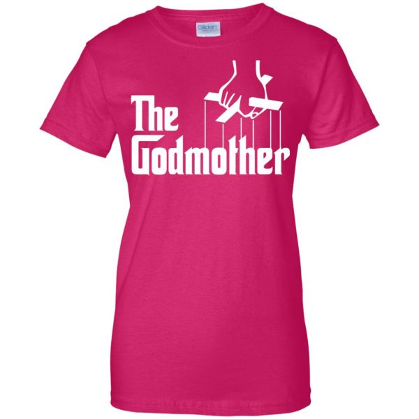 godmother womens t shirt - lady t shirt - pink heliconia