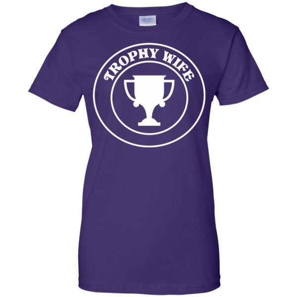 trophy wife womens t shirt - lady t shirt - purple