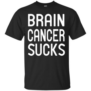 brain cancer shirts - black