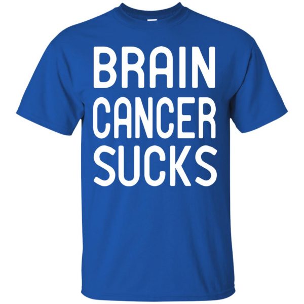 brain cancers t shirt - royal blue