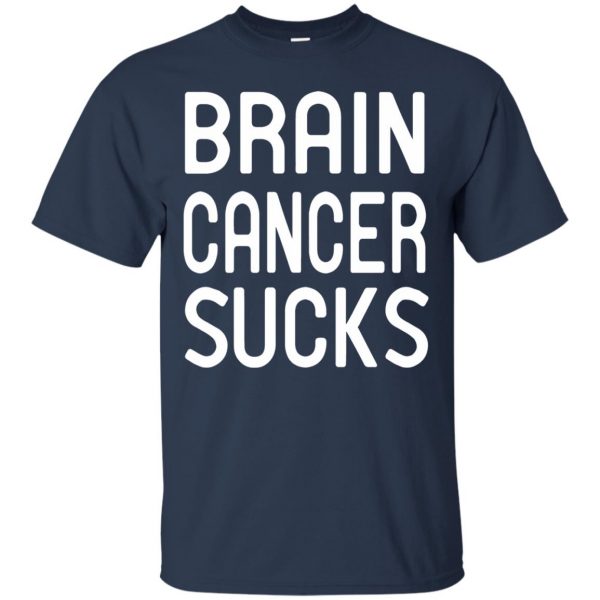 brain cancers t shirt - navy blue