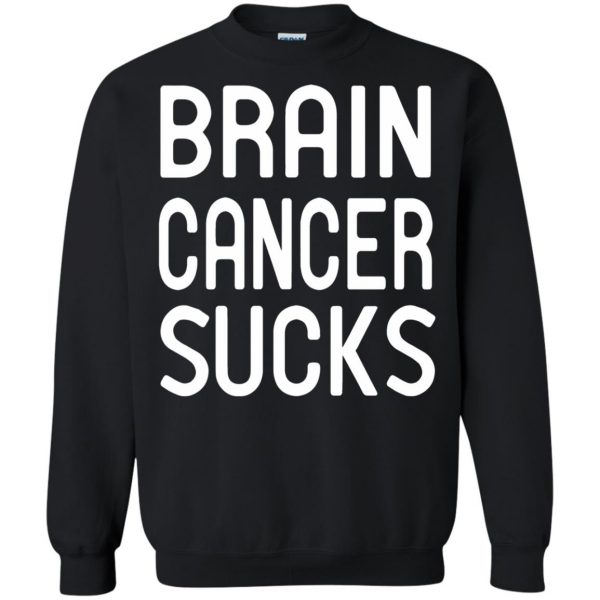 brain cancers sweatshirt - black
