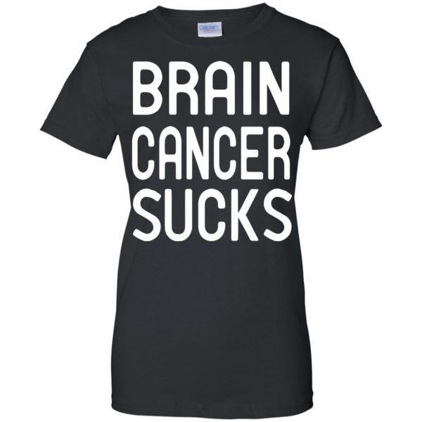 brain cancers womens t shirt - lady t shirt - black