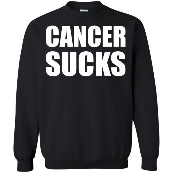 cancer sucks sweatshirt - black