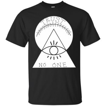 trust no one shirt - black