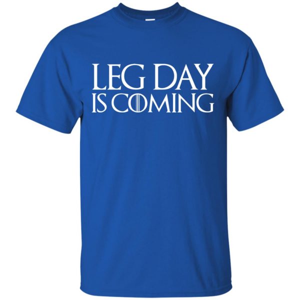 leg day t shirt - royal blue