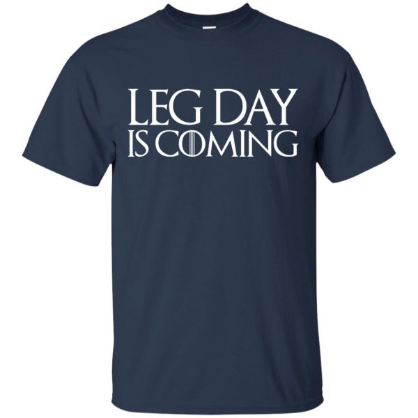 leg day t shirt - navy blue