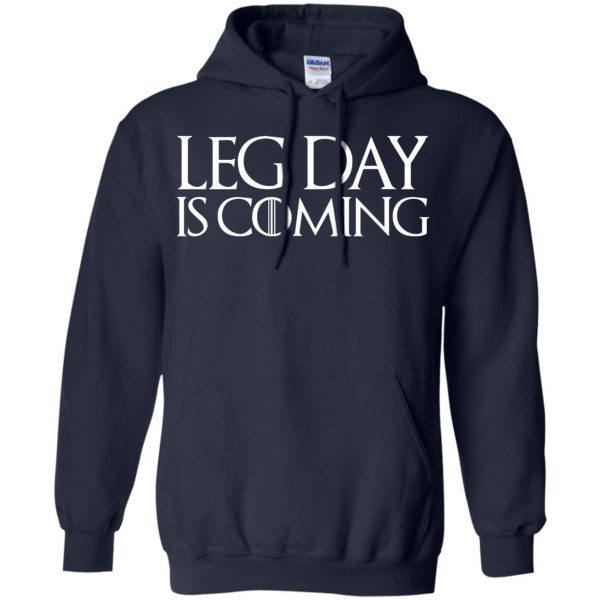 leg day hoodie - navy blue