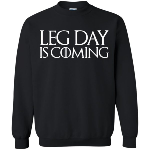 leg day sweatshirt - black