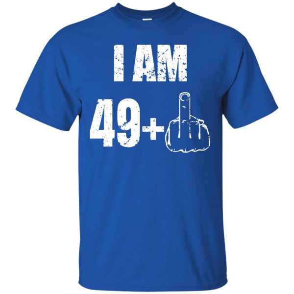 50th birthday t shirt - royal blue