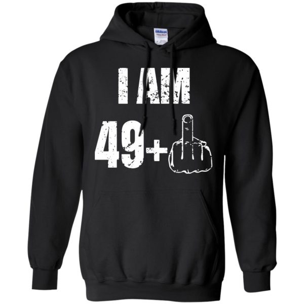 50th birthday hoodie - black