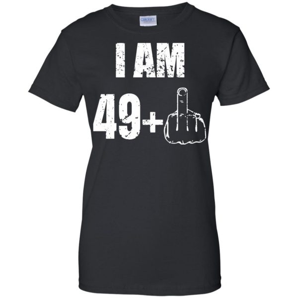 50th birthday womens t shirt - lady t shirt - black