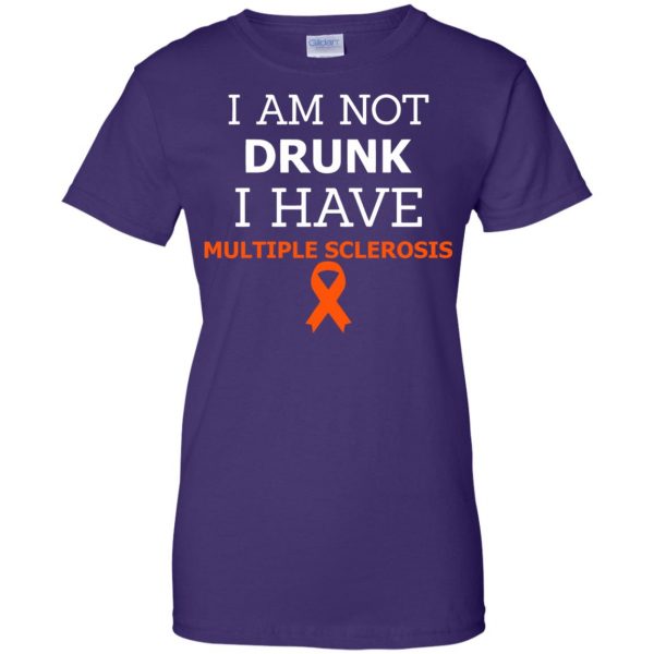 multiple sclerosis womens t shirt - lady t shirt - purple