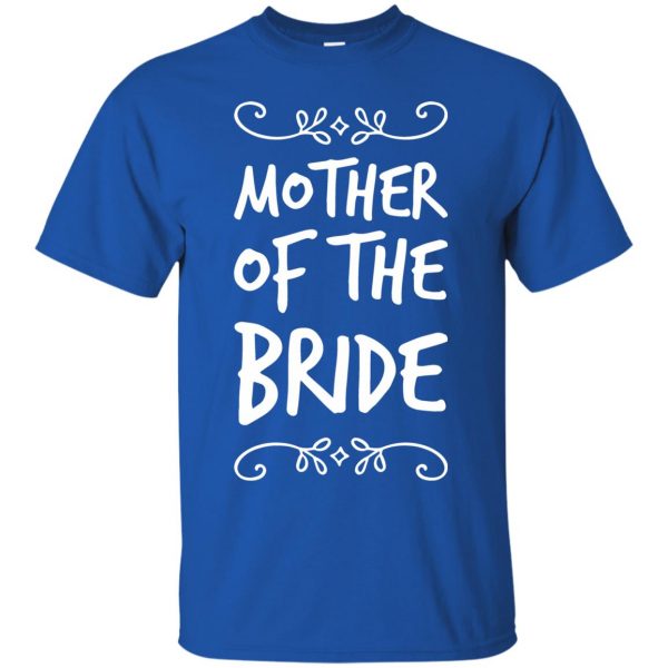 mother of the bride t shirt - royal blue